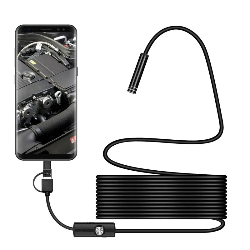 Câmera Inspeção Sonda Endoscópica Hd para Android e Pc